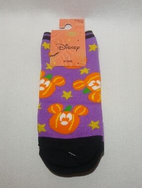 Disney Halloween Mickey Mouse Pumpkins Socks NWT